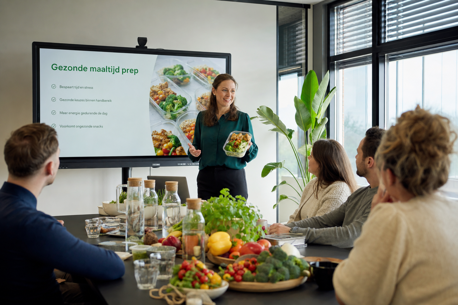 Greenmobility nutrition workshop in progress